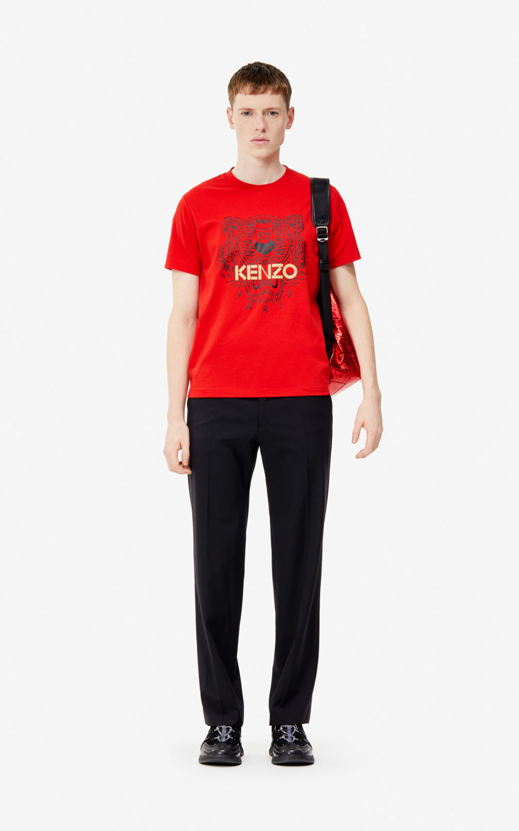 Kenzo Tiger T-shirts Herre - Rød DK-656268